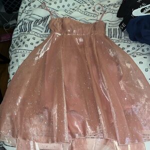 lucy in the sky, pink with sparkles